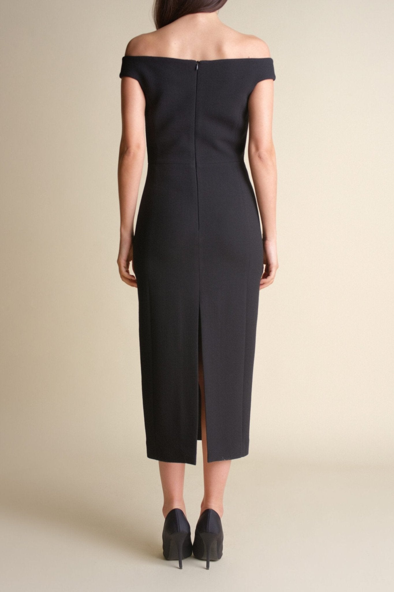 Black Dress Shoulderless - Arrita Studio