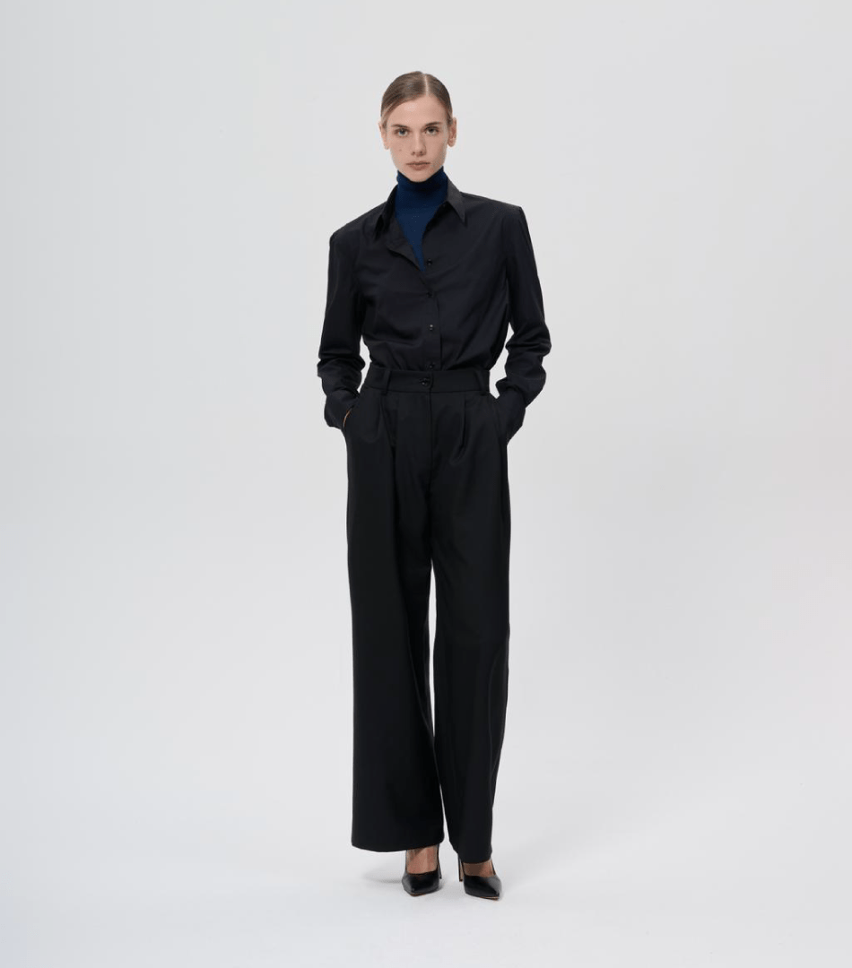 Pointed Collar Shirt - Arrita Studio
