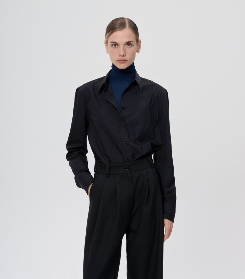 Pointed Collar Shirt - Arrita Studio