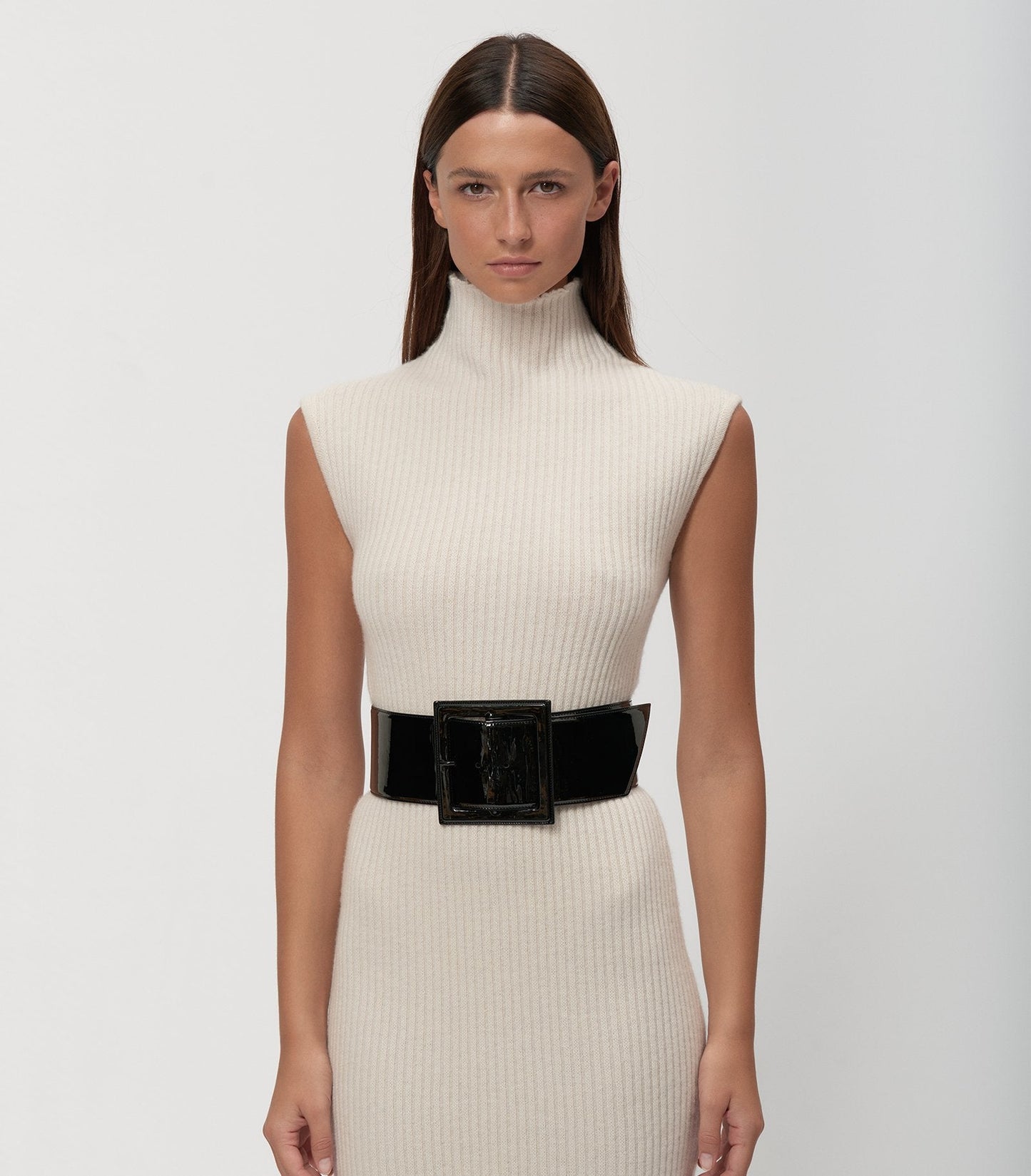 Ribbed White Dress - Arrita Studio