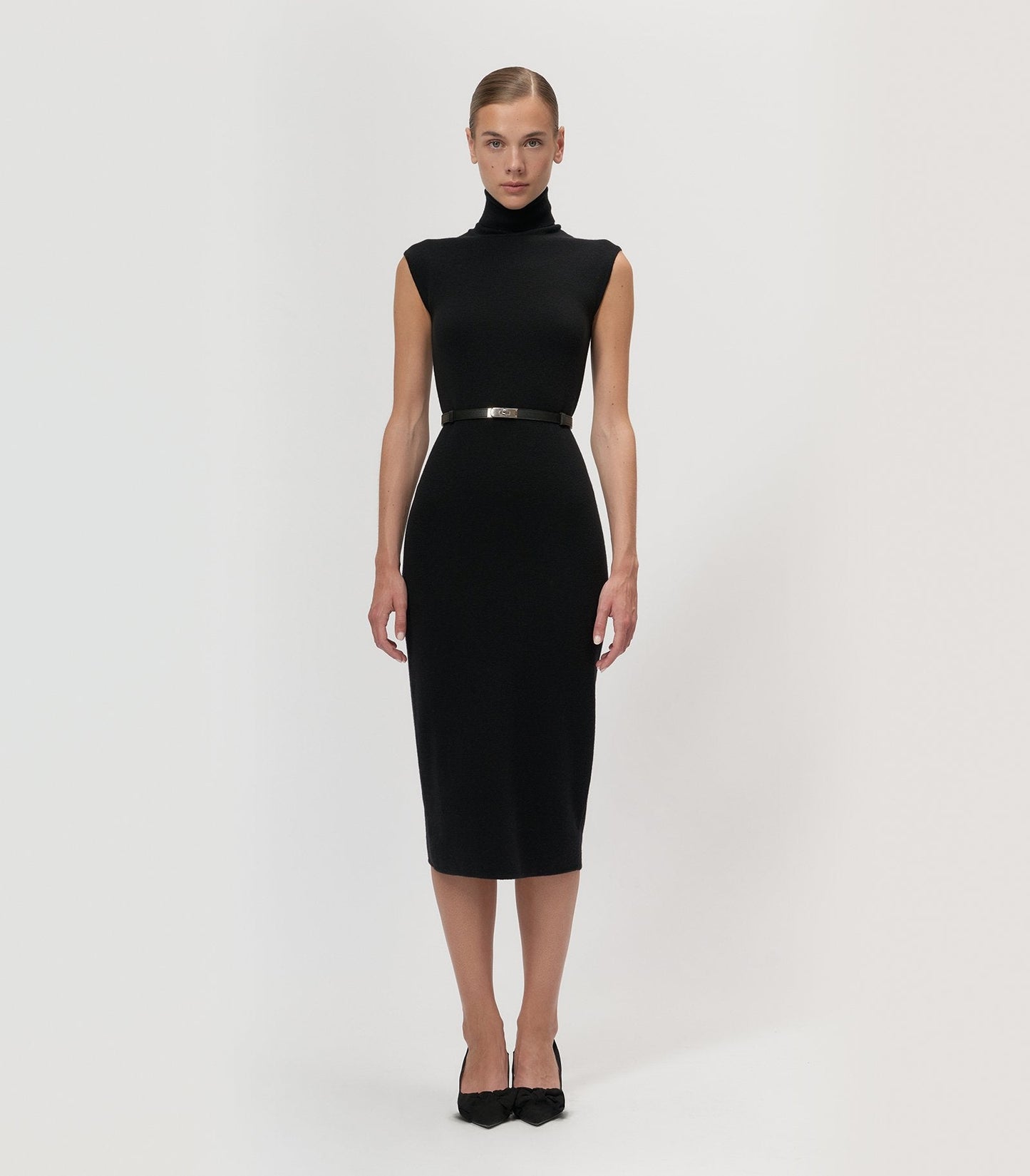 Black Turtleneck Dress - Arrita Studio