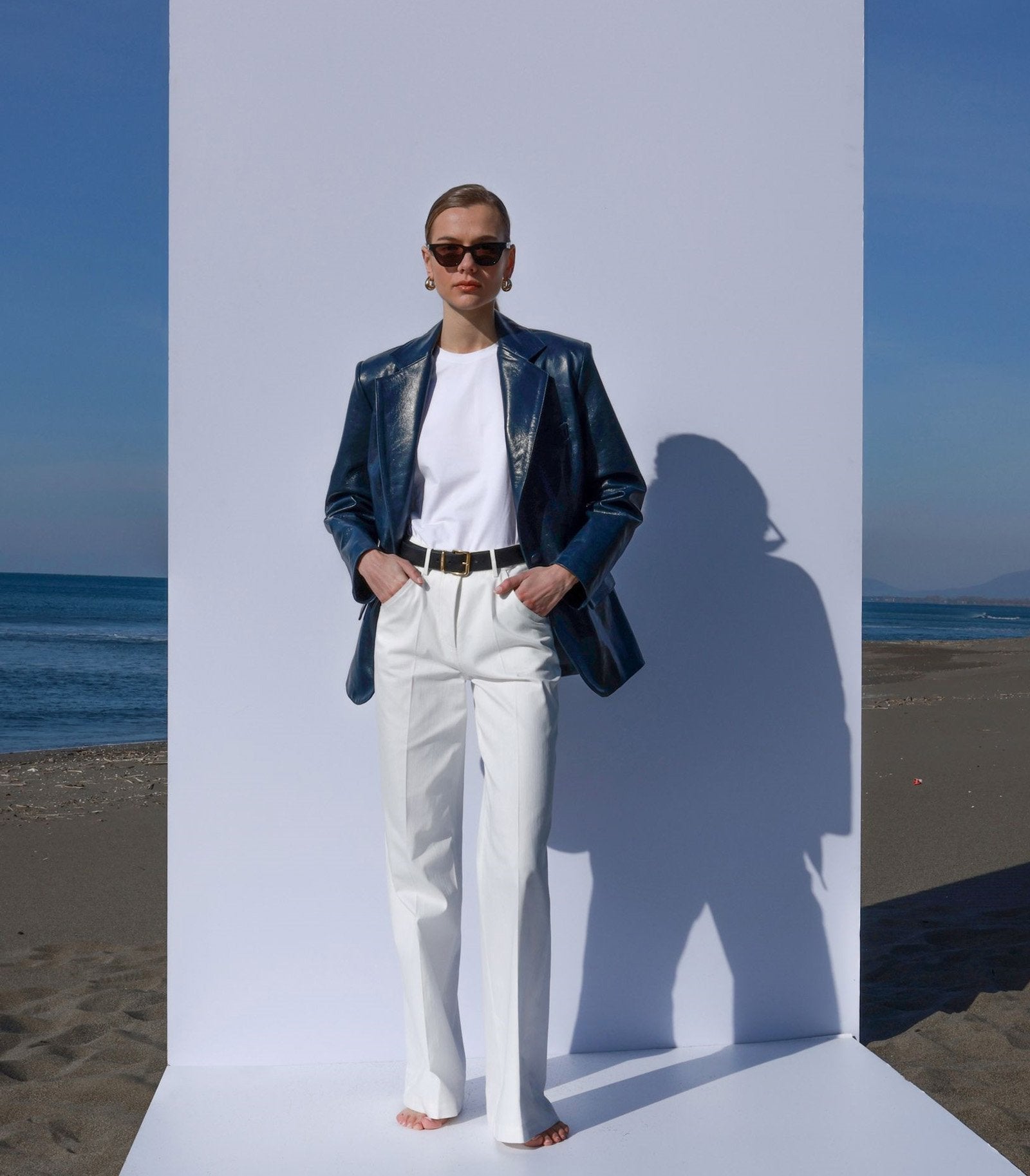 Leather Blazer - Arrita Studio