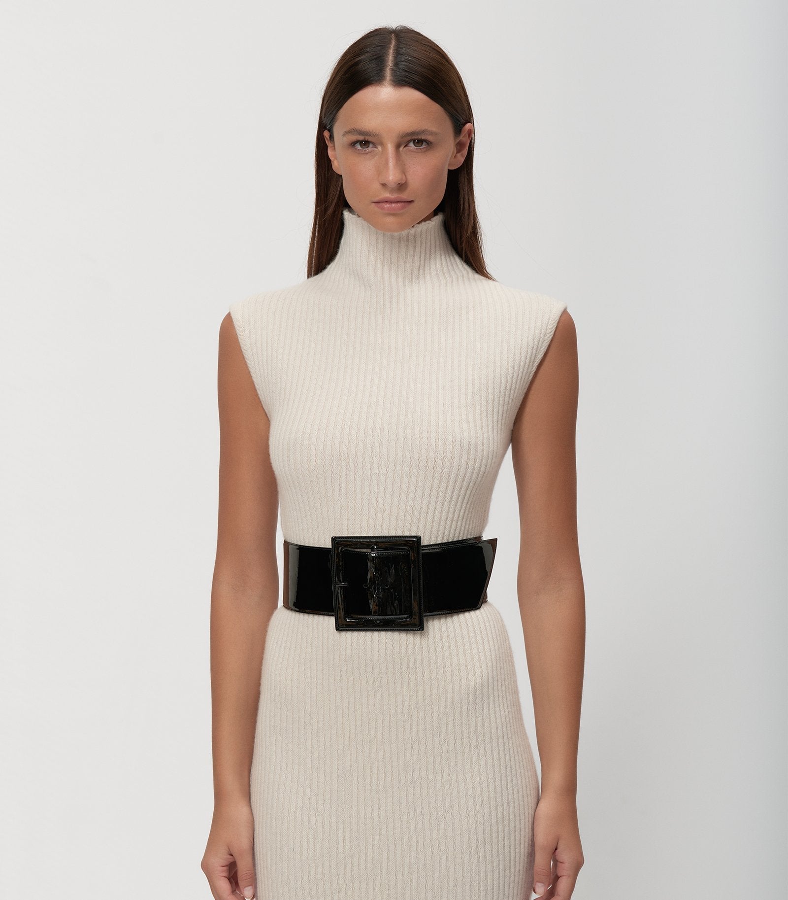 Ribbed White Dress - Arrita Studio